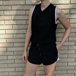Helmut Lang cowl neck romper
